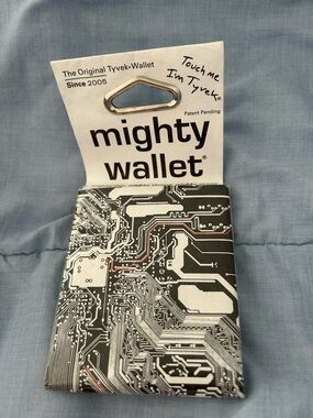 Tyvek “Cyber” Mighty Wallet Circuit Board Design NEW